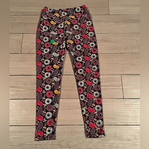 Lula roe Colorful Donut Print Leggings ONESIZE FITS MOST 2-12 women